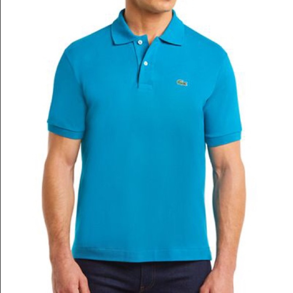 Lacoste classic fit pool blue XL polo